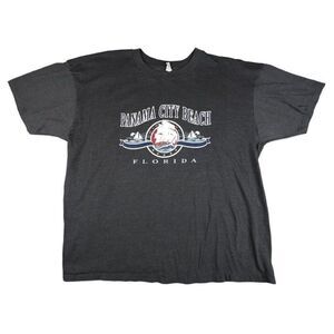 Vintage Panama City Beach Sailing T Shirt Mens Size 2XL 90s Travel Destination